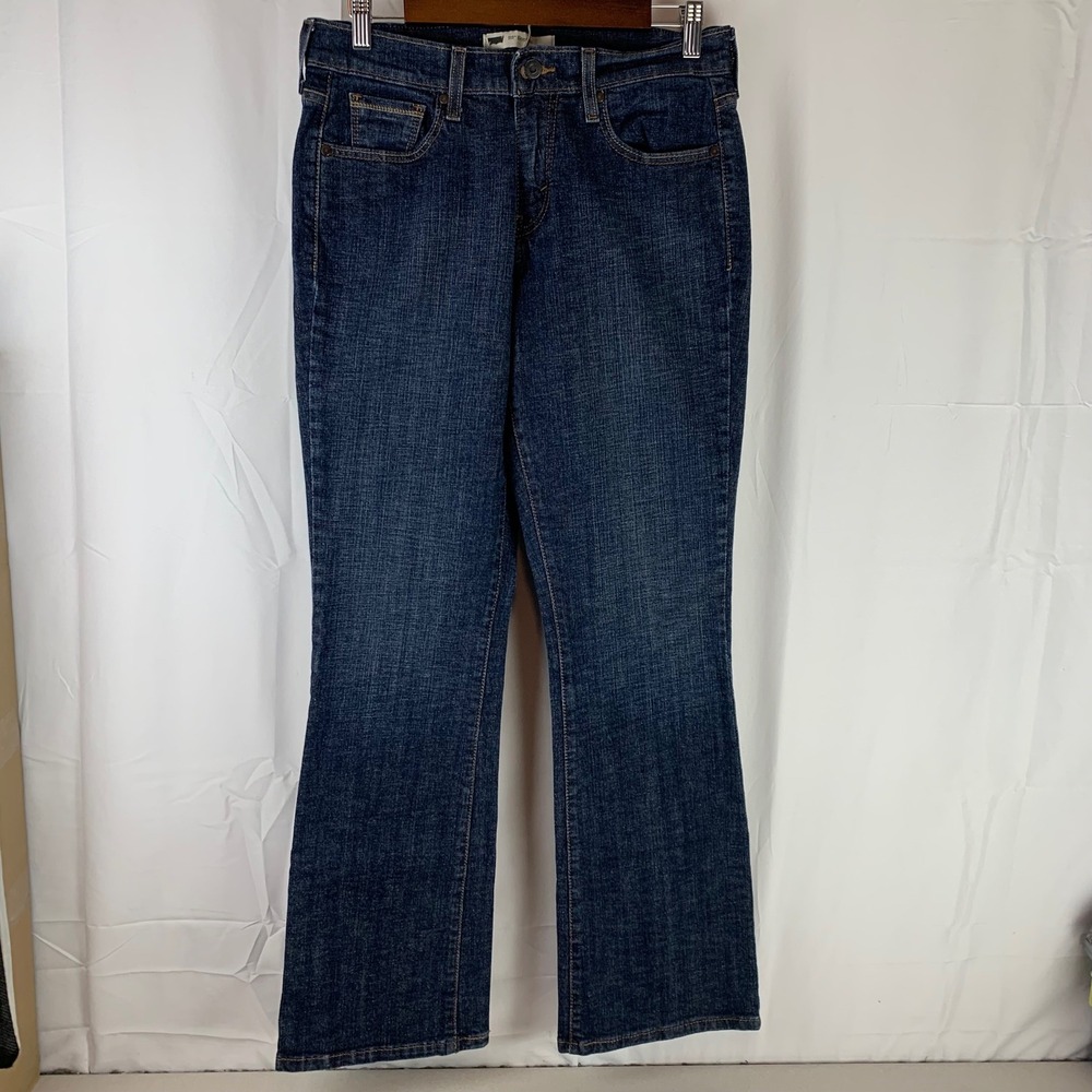 Levi's 515 Bootcut‎ Jeans Women 8M W29 L32 Dark Wash Stretch Denim